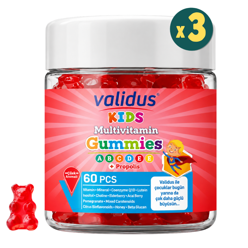 Validus Kids Multivitamin 60 Gummies 3 Adet Fiyatları - Modern Eczane