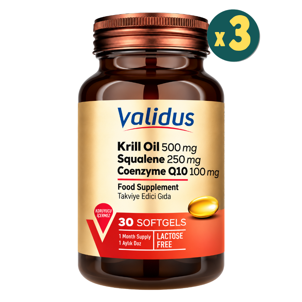 Validus Krill Oil 500 mg 30 Softgel 3 Adet Fiyatları - Modern Eczane