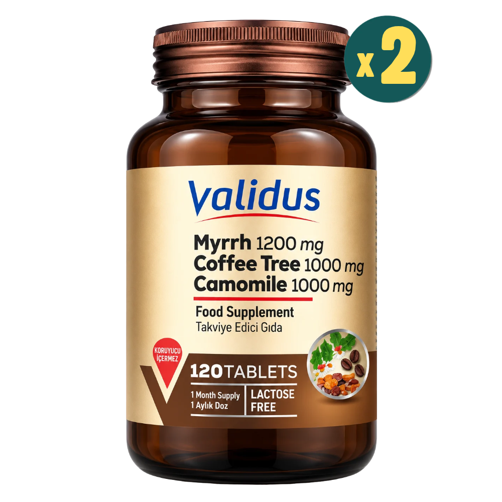 Validus Myrrha 1200 mg 120 Tablet 2 Adet Fiyatları - Modern Eczane
