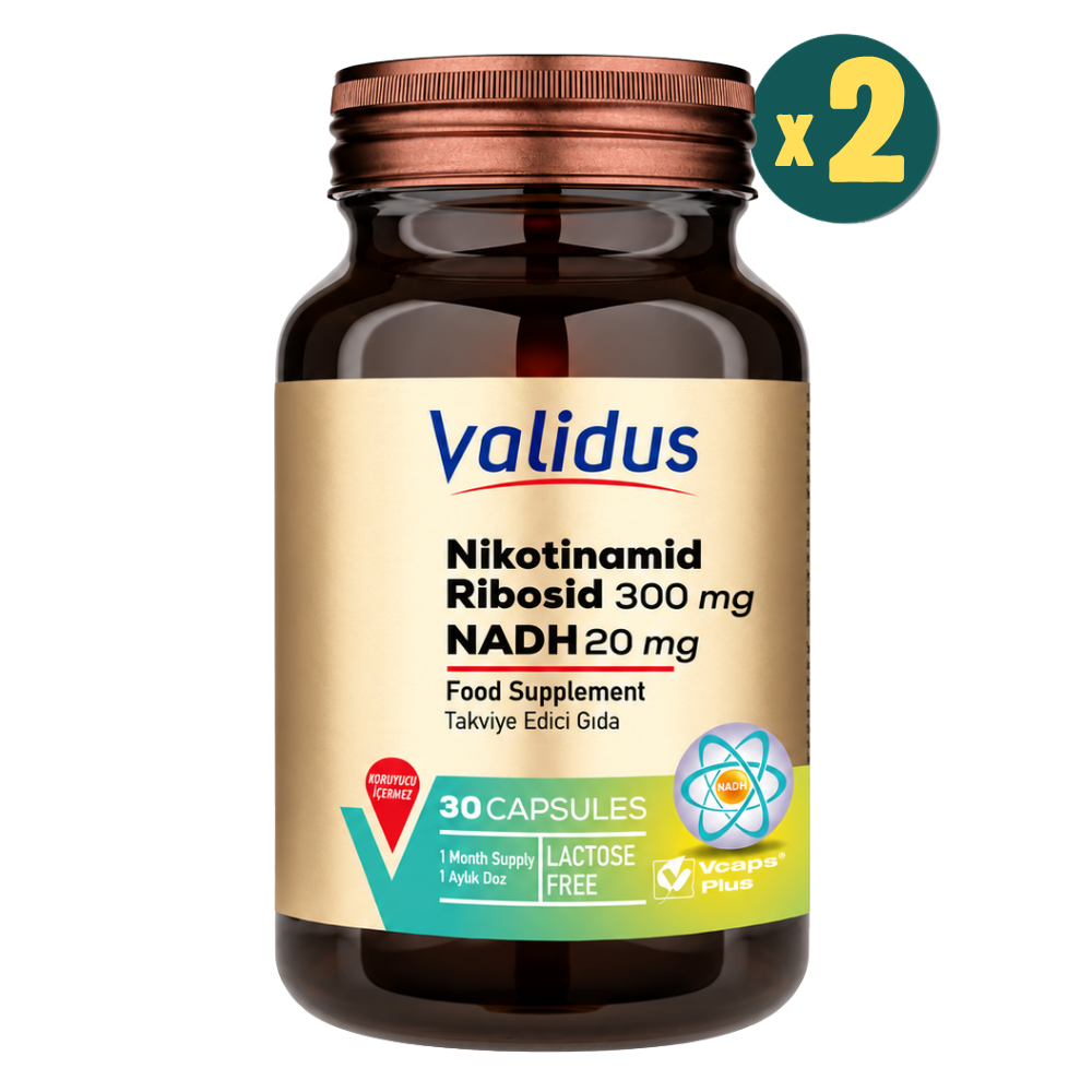 Validus Nikotinamid Ribosid + NADH 30 Kapsül 2 Adet Fiyatları - Modern Eczane