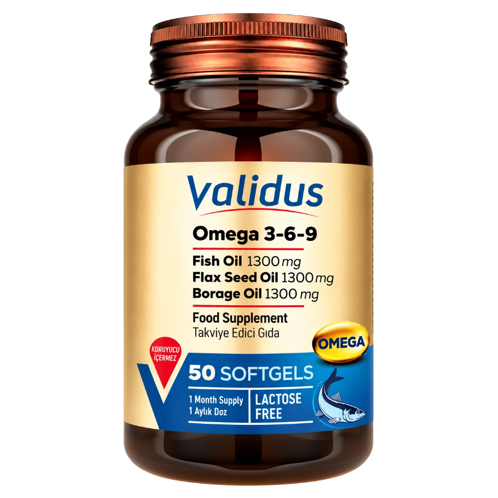 Validus Omega 3-6-9 50 Softgel Fiyatları - Modern Eczane