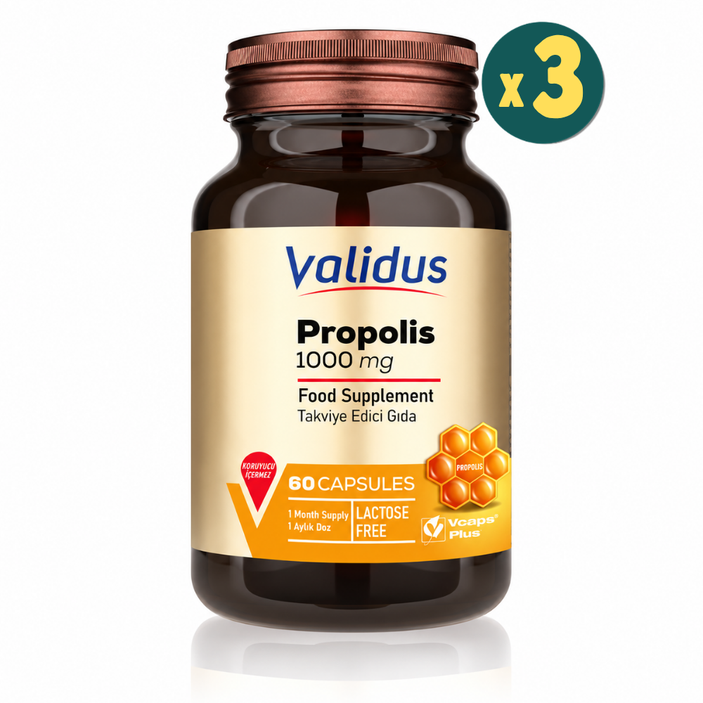 Validus Propolis 60 Kapsül 3 Adet Fiyatları - Modern Eczane