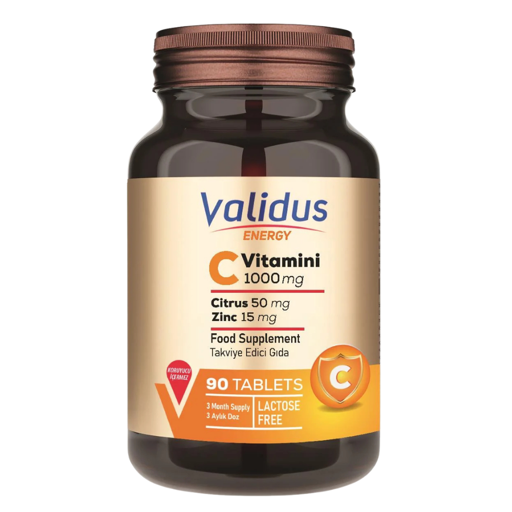 Validus Vitamin C 1000 mg 90 Tablet Fiyatları - Modern Eczane
