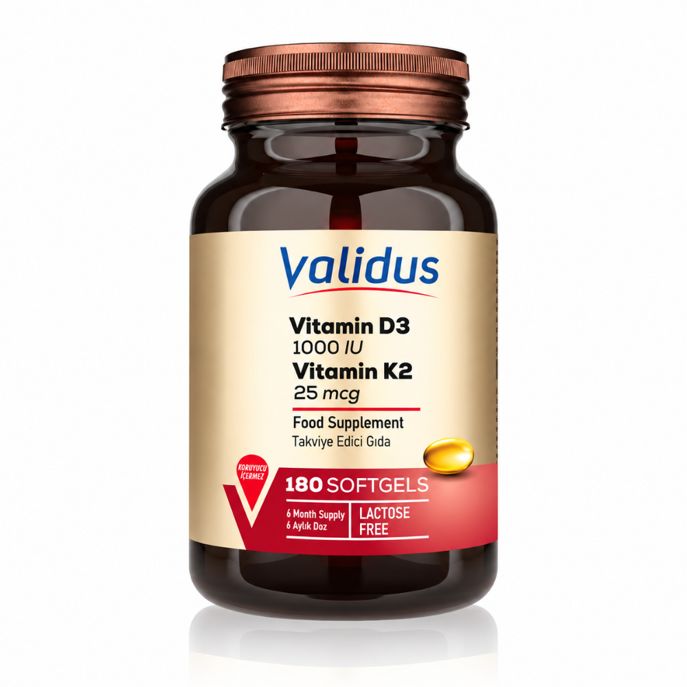 Validus Vitamin D3K2 180 Softgels Fiyatları - Modern Eczane