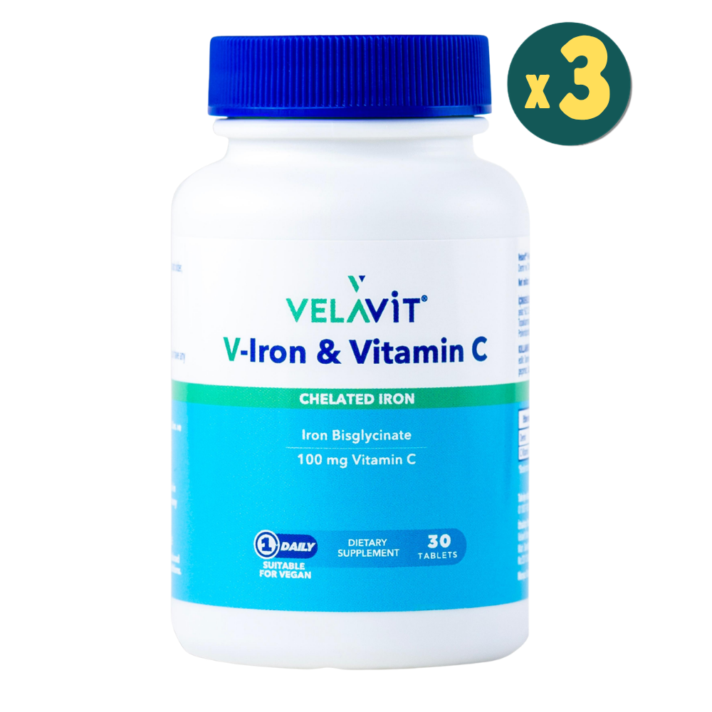 Velavit V Iron Vitamin C 30 Tablet 3 Adet Fiyatları - Modern Eczane