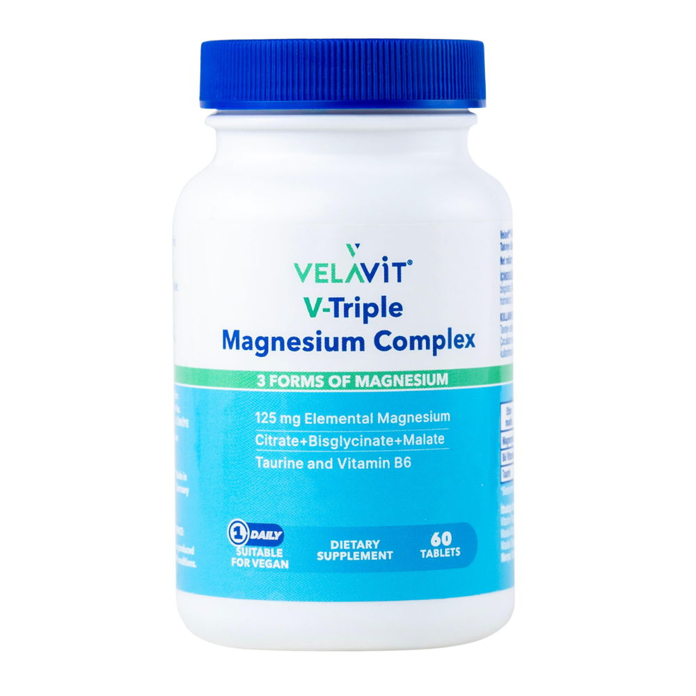 Velavit V Triple Magnesium Complex 60 Kapsül Fiyatları - Modern Eczane