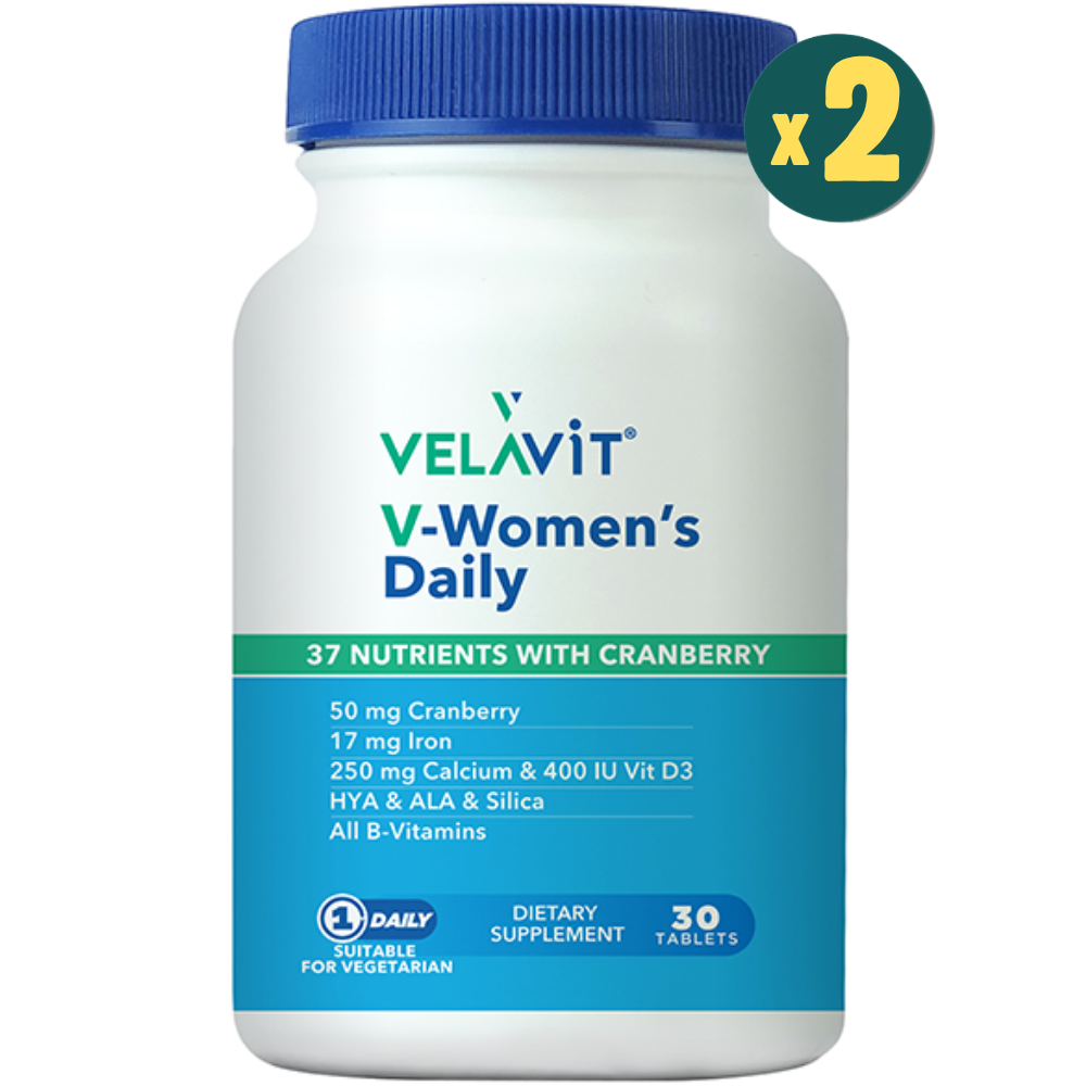 Velavit V-Women's Daily 30 Tablet 2 Adet Fiyatları - Modern Eczane 