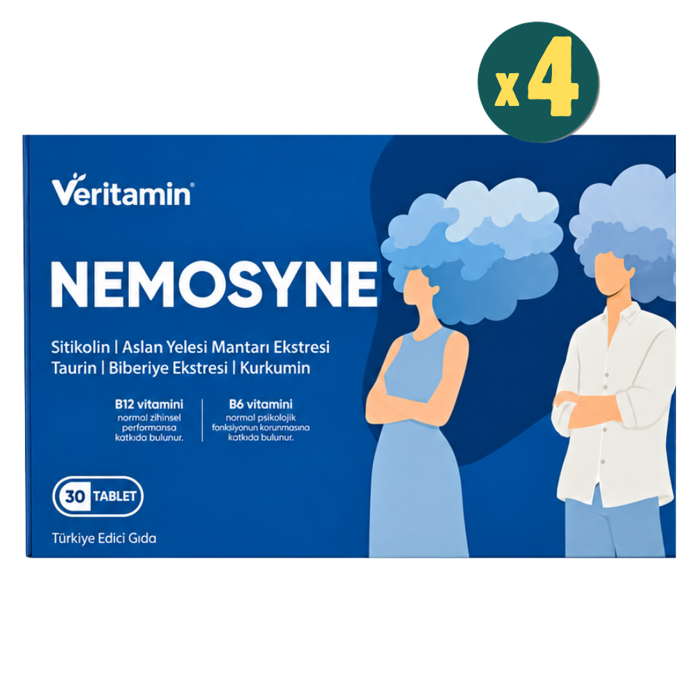 Veritamin Nemosyne 30 Tablet 4 Adet Fiyatları - Modern Eczane