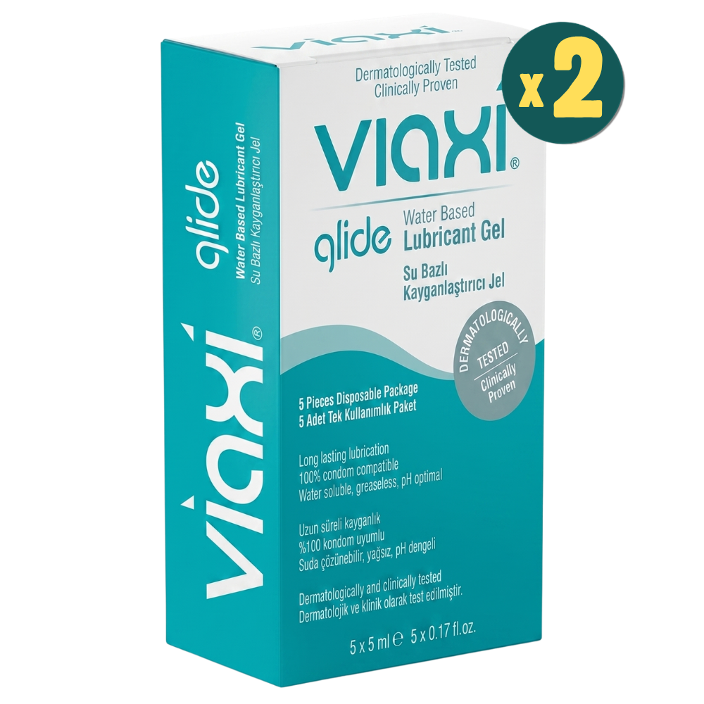 Viaxi Glide Kayganlaştırıcı Jel Sade 5 x 5 ml 2 Adet Fiyatları - Modern Eczane