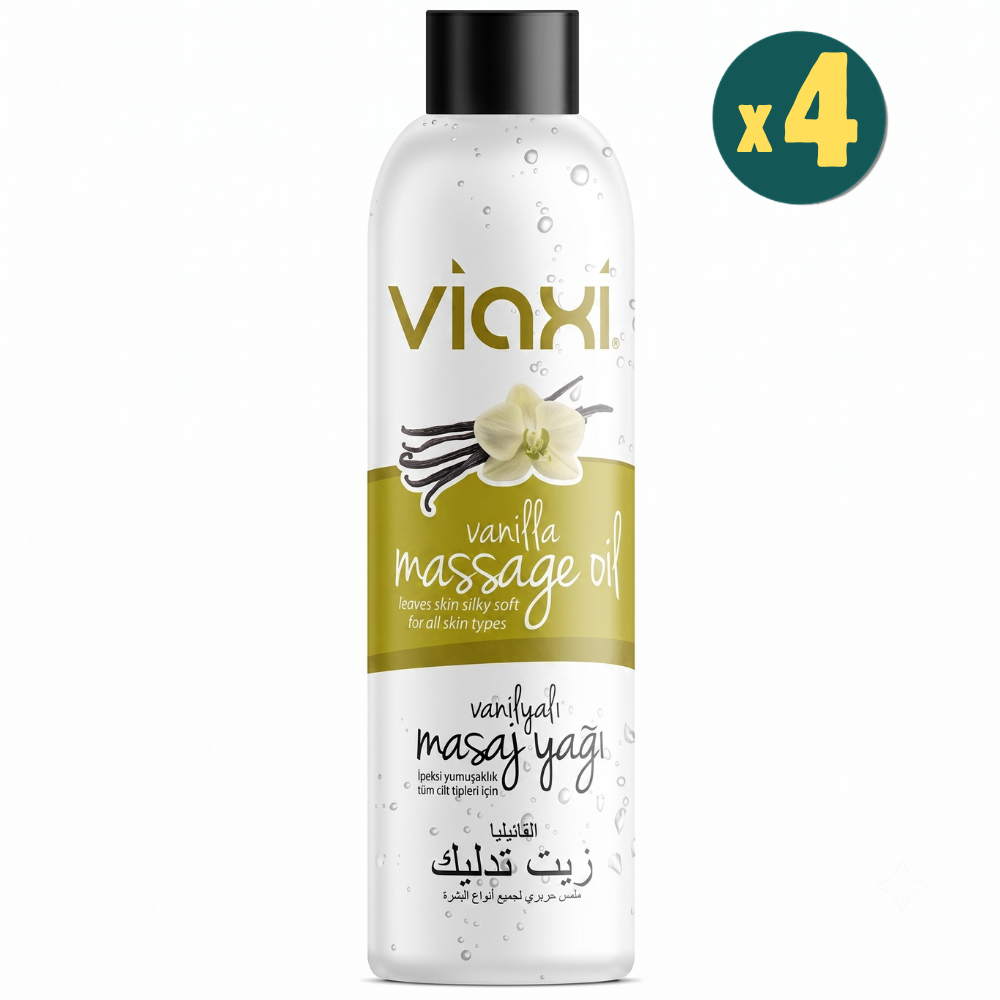 Viaxi Masaj Yağı Vanilyalı 177 ml 4 Adet Fiyatları - Modern Eczane