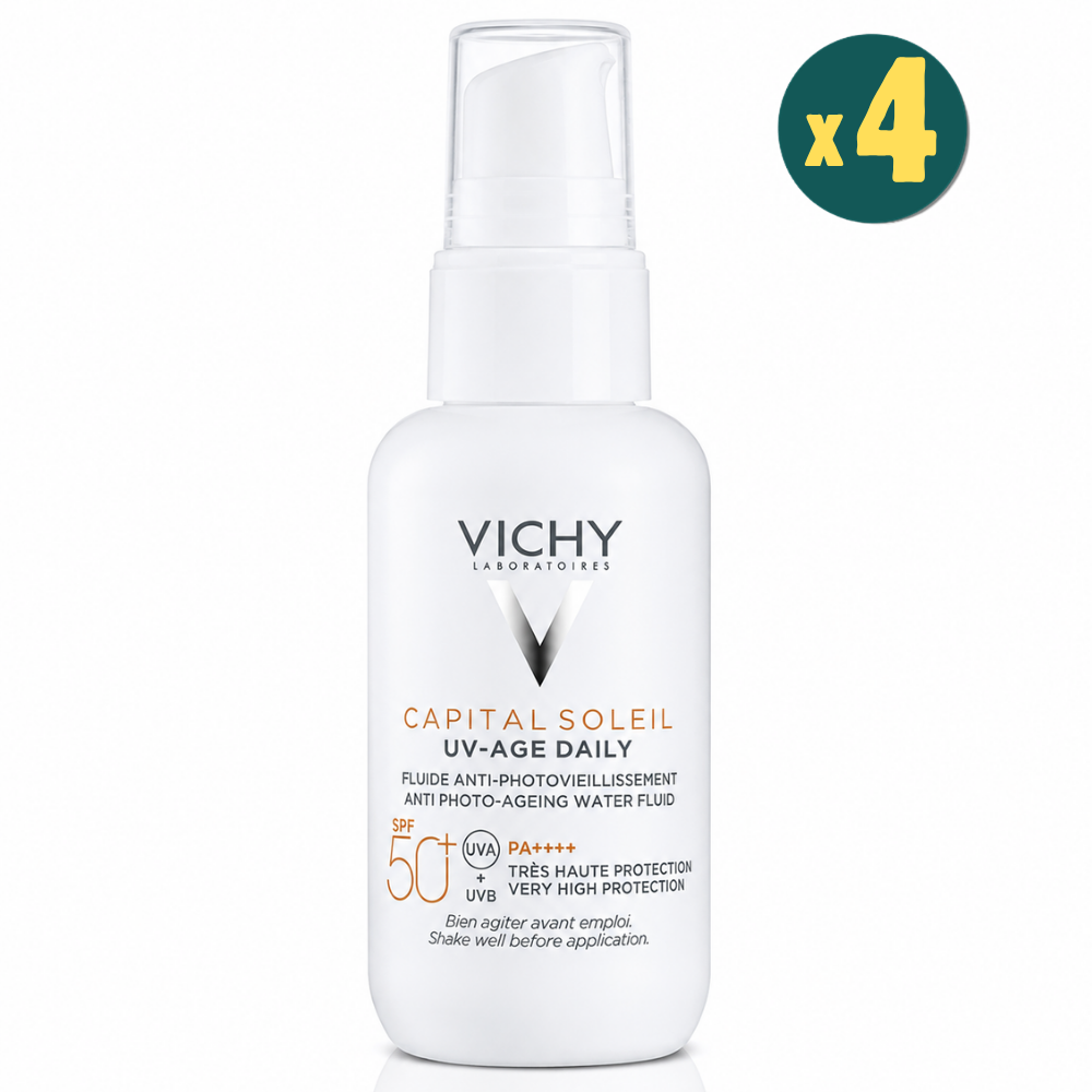 Vichy Capital Soleil UV Age Daily SPF50+ 40 ml 4 Adet Fiyatları - Modern Eczane