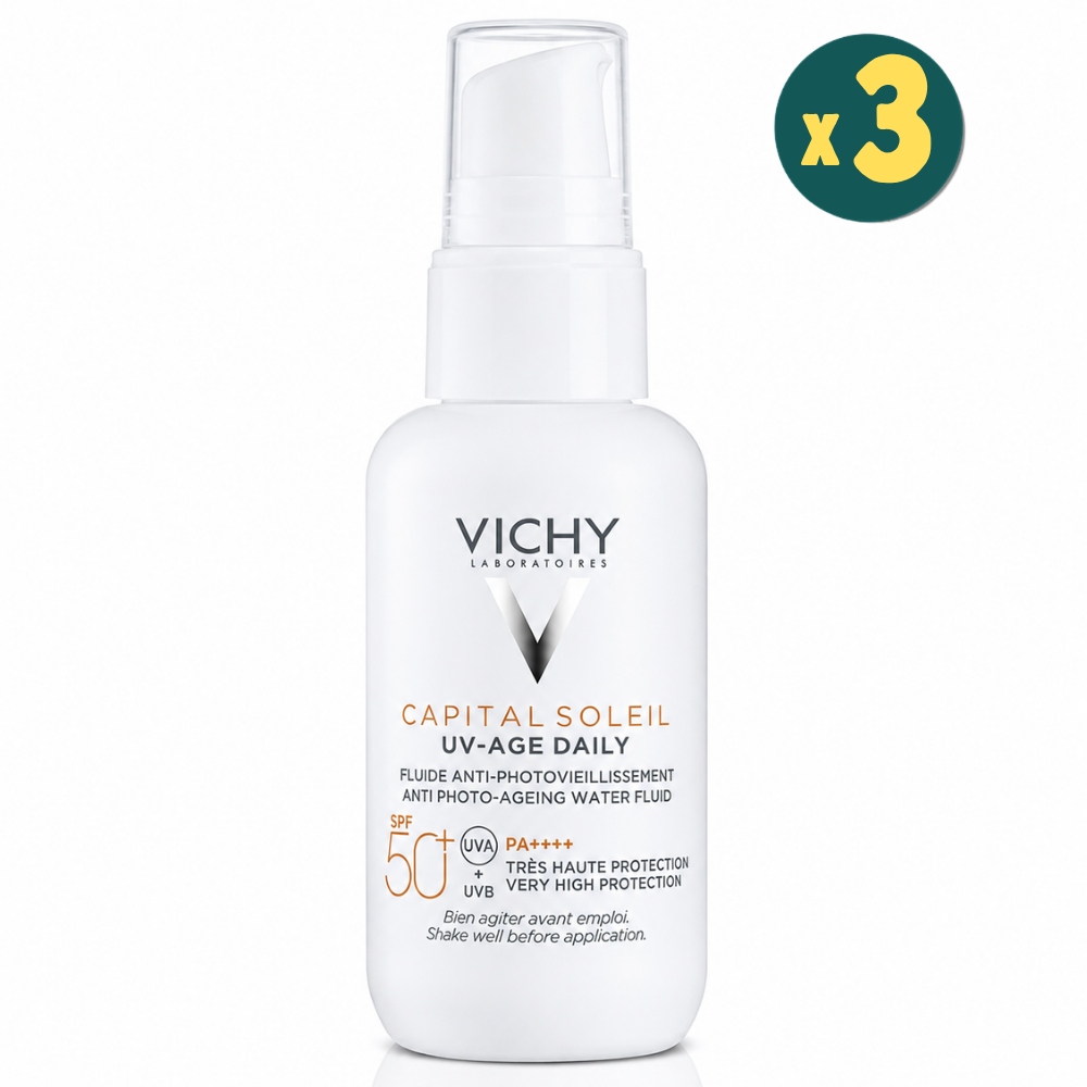 Vichy Capital Soleil UV Age Daily SPF50+ 40 ml 3 Adet Fiyatları - Modern Eczane