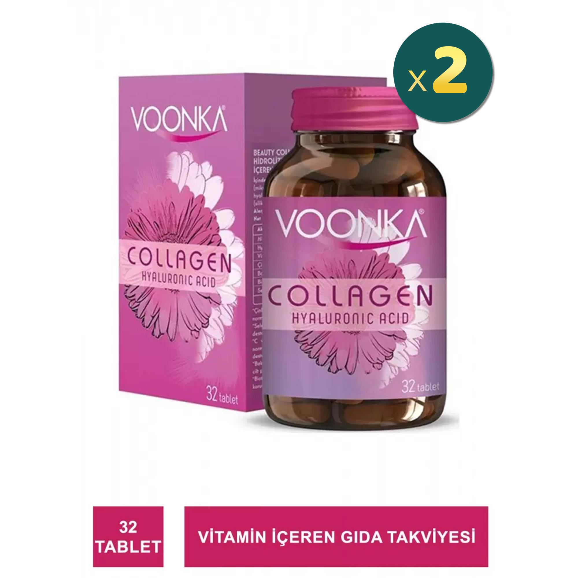 Voonka Collagen Hyaluronic Acid 32 Tablet 2 Adet  Fiyatları