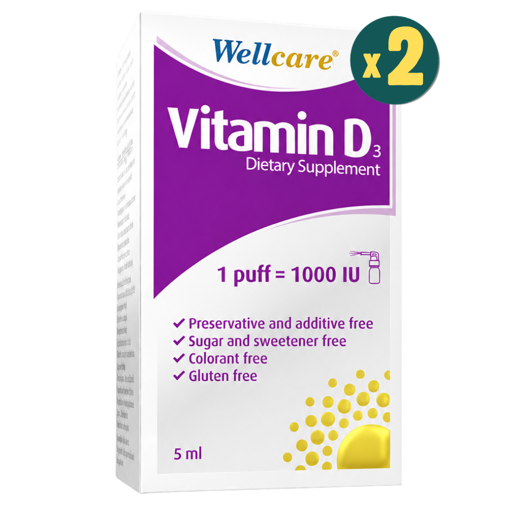 Wellcare Vitamin D3 1000 IU 5 ml 2 Adet Fiyatları - Modern Eczane
