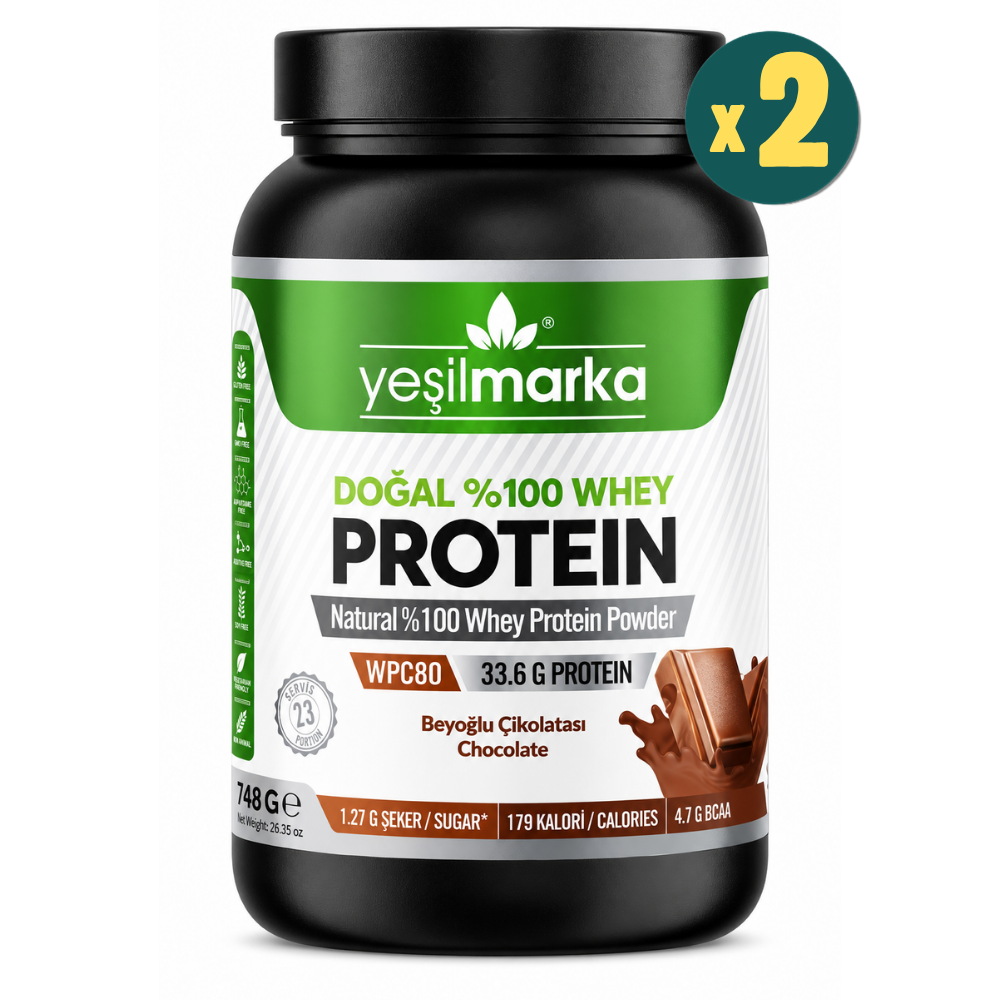 Yeşilmarka Whey Protein Beyoğlu Çikolatası 100 gr 2 Adet Fiyatları - Modern Eczane