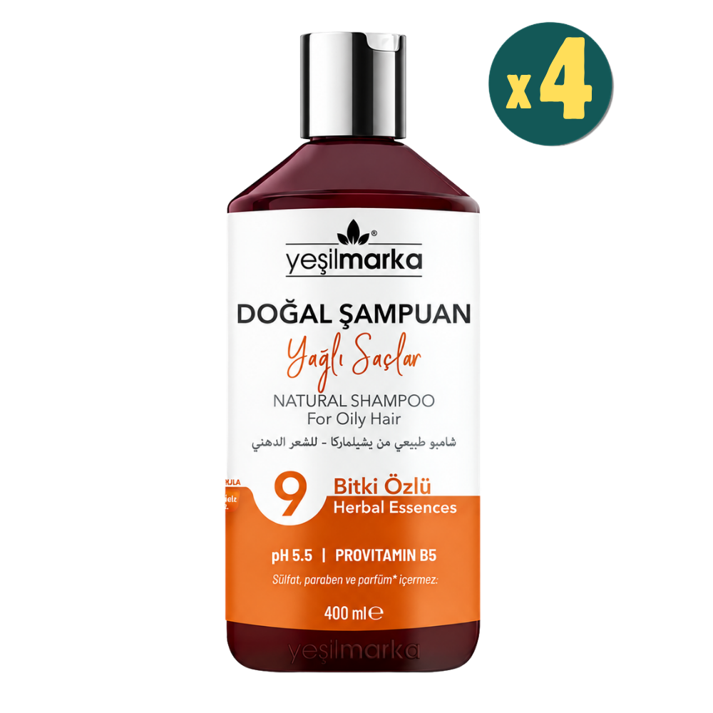 Yeşilmarka Doğal Yağlı Saçlar İçin Şampuan 400 ml 4 Adet Fiyatları - Modern Eczane