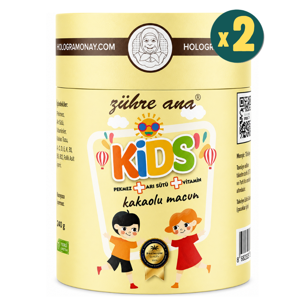 Zühre Ana Kids Kakaolu Macun 240 gr 2 Adet Fiyatları - Modern Eczane