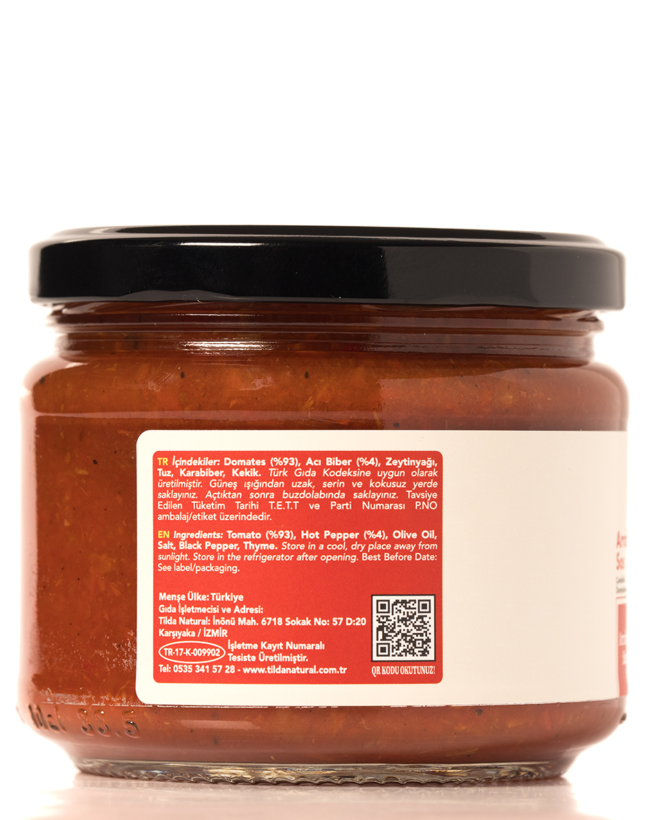 Çanakkale Domatesli Arrabbiata Sos – 300 g