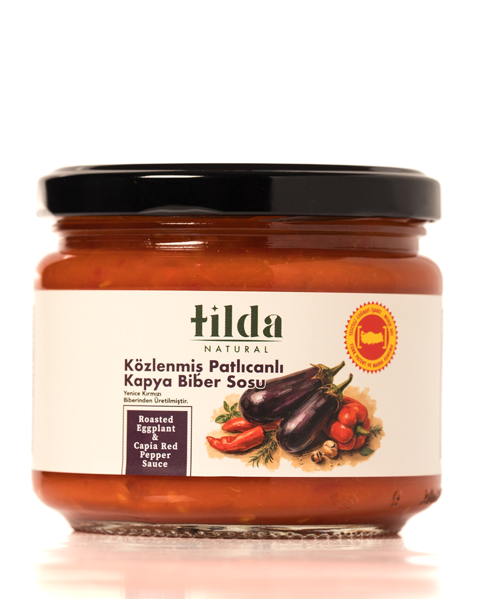Közlenmiş Patlıcan Kırmızı Biber  Sosu – 300 g