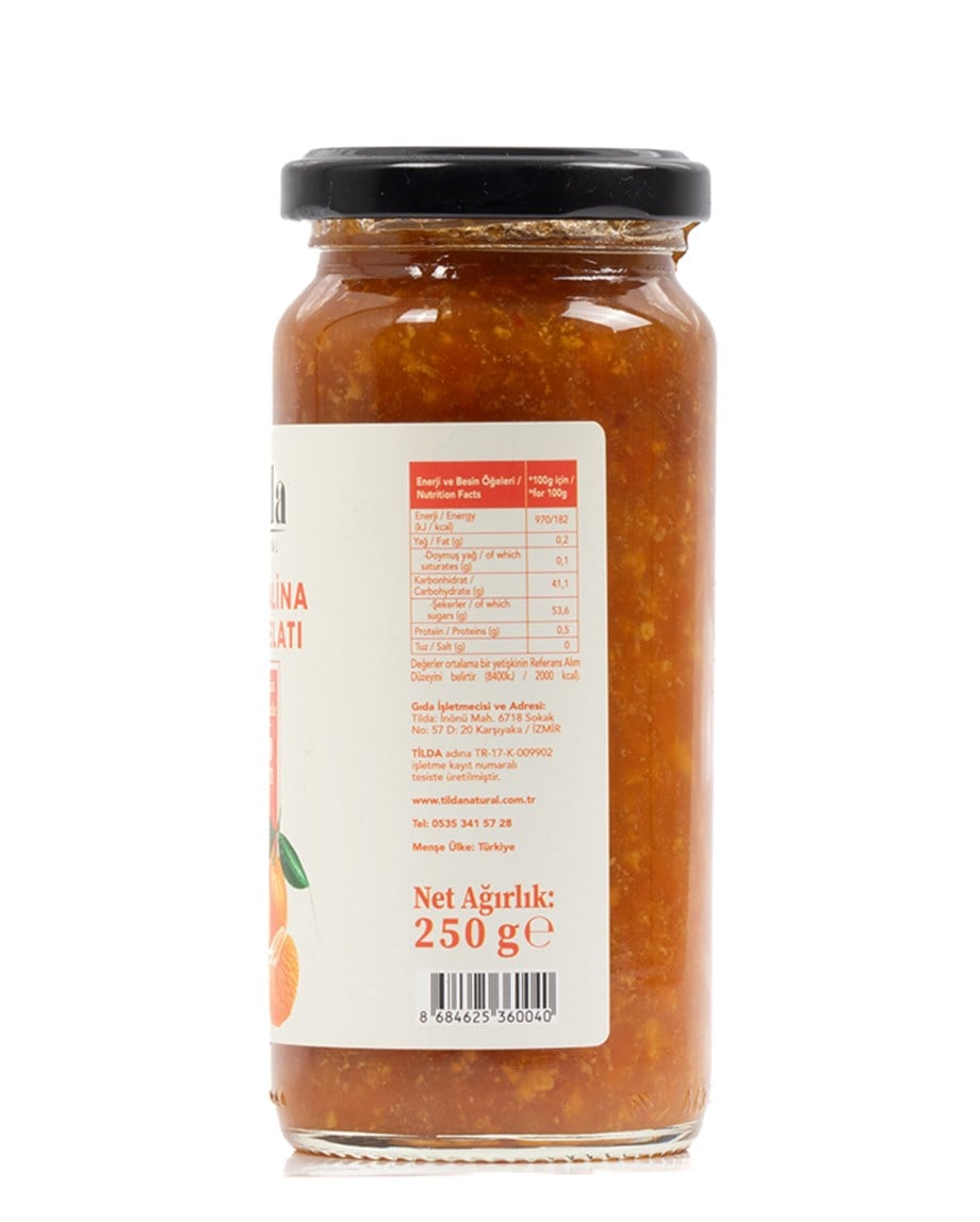 Mandalina Marmelatı (%80 Meyve) – 250 g