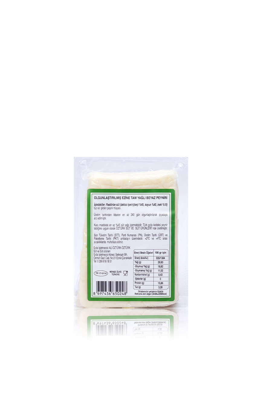 Olgunlaştırılmış Ezine Tam Yağlı Beyaz Peynir-350 gr