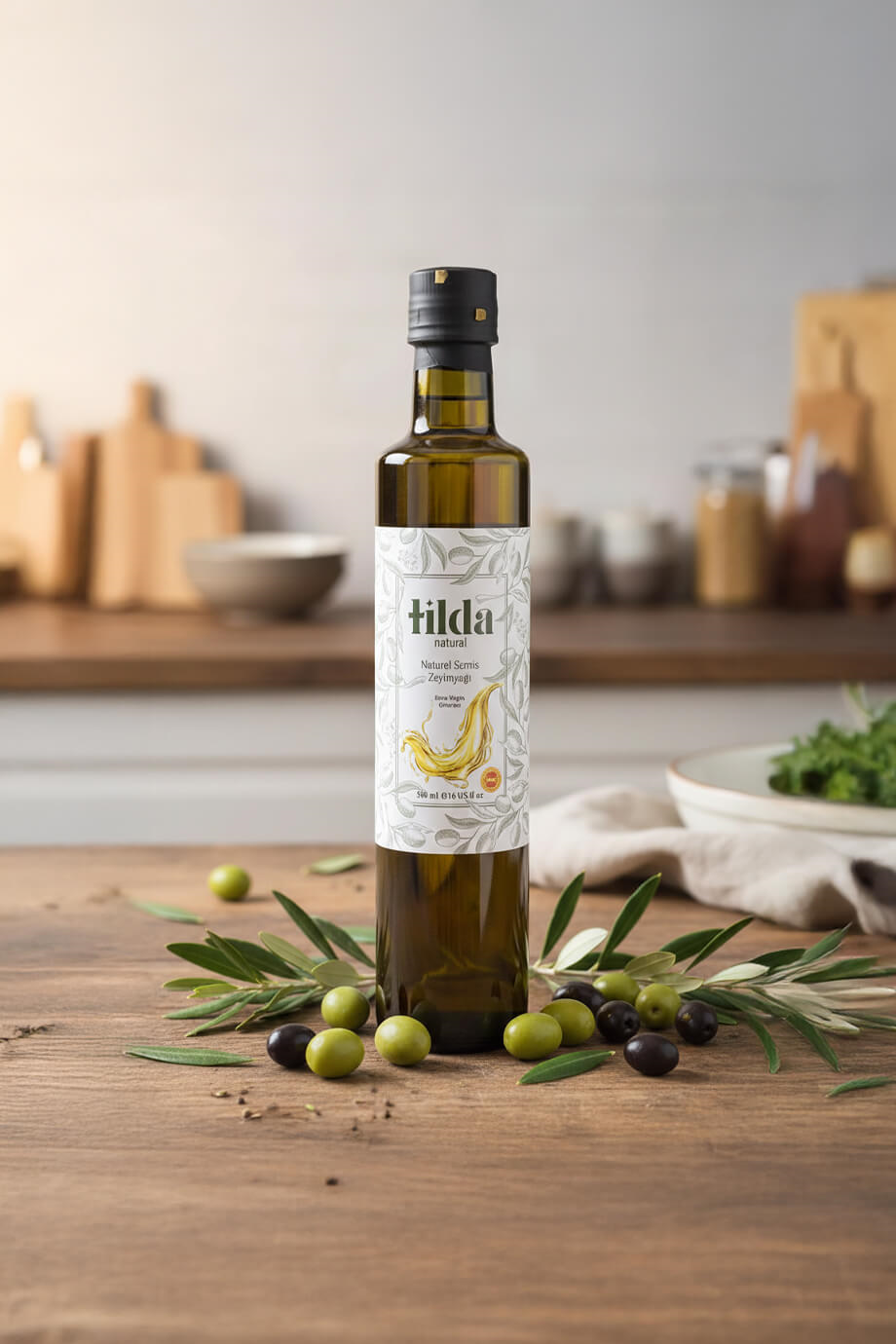 Soğuk Sıkım Natürel Sızma Zeytinyağı – 500 ml