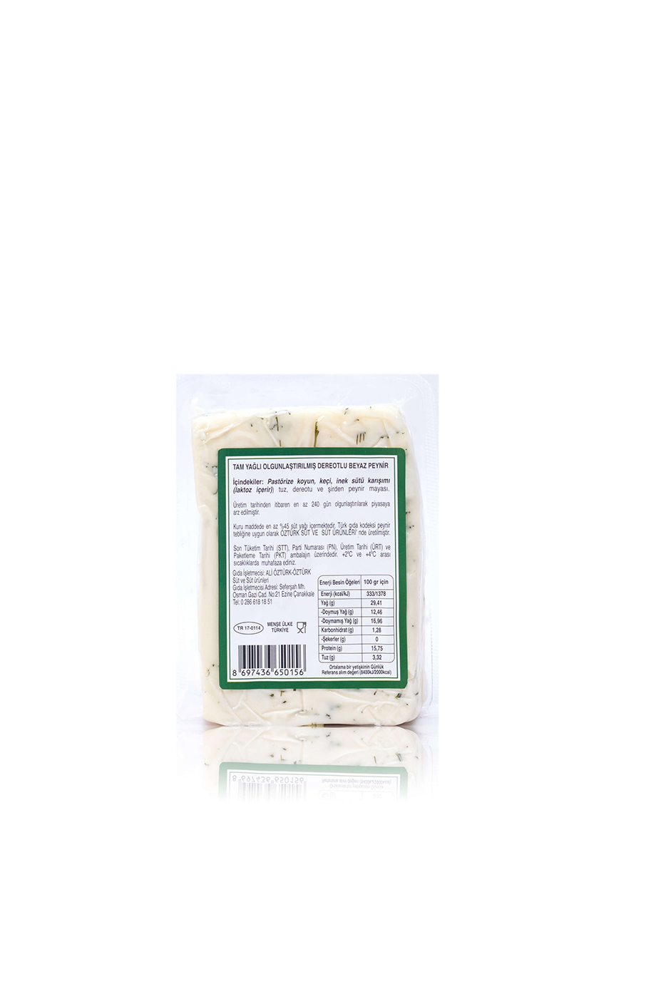 Tam Yağlı Dereotlu Peynir - 350 gr