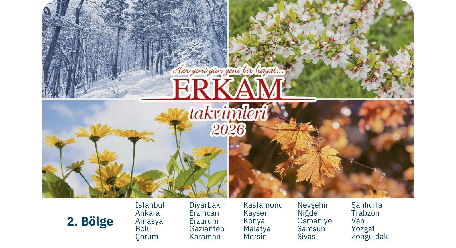 1. Hamur Takvim (2. Bölge)-1. Hamur Takvim (2. Bölge) - Erkam Yayınları