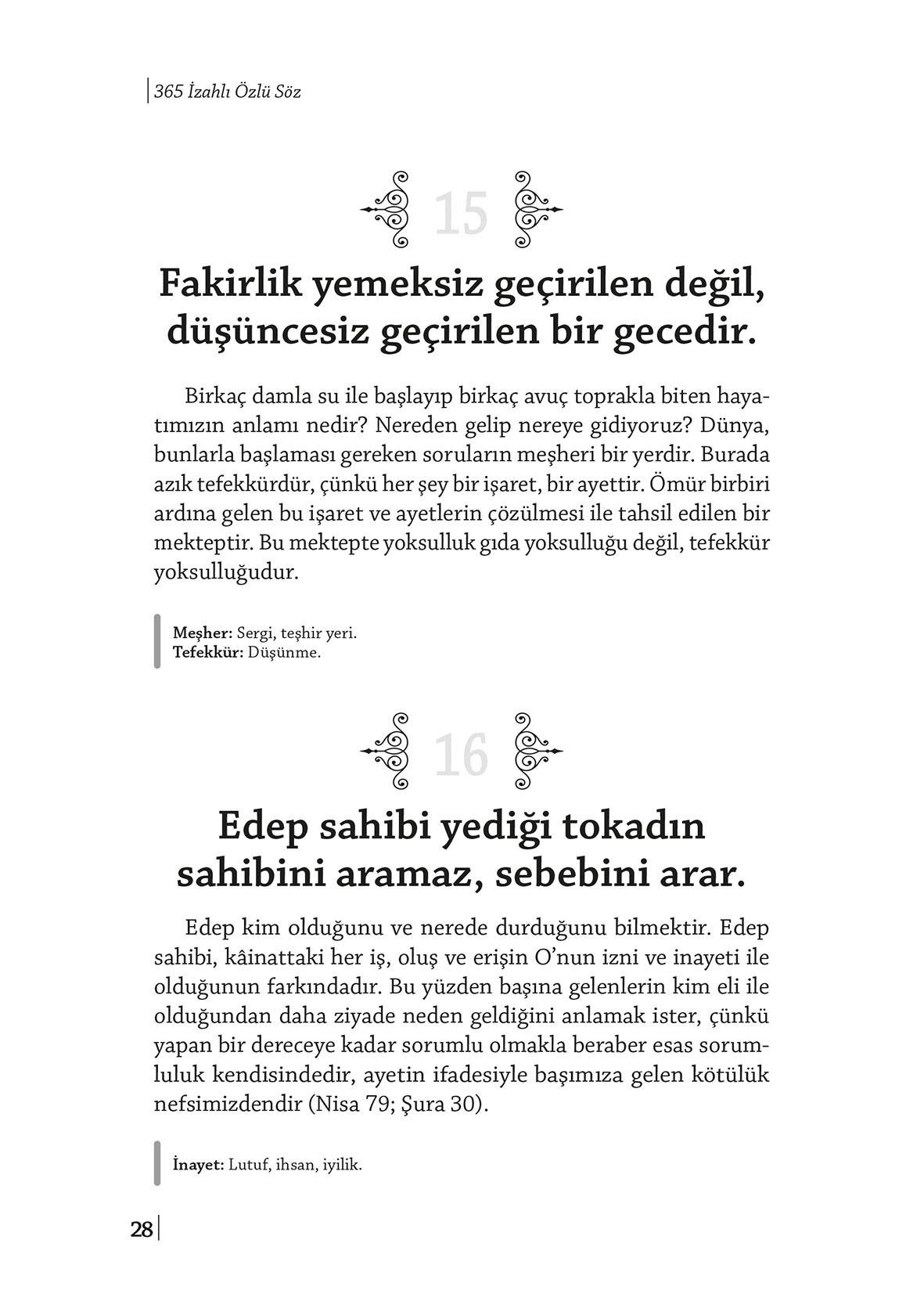 365 İzahlı Özlü Söz Dedi Ki - Mehmet Lütfi Arslan