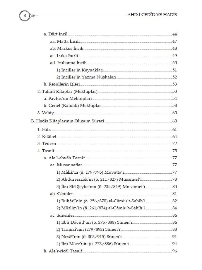 Ahd-i Cedid ve Hadis - Doç. Dr. Mustafa Öztürk-Ahd-i Cedid ve Hadis - Doç. Dr. Mustafa Öztürk - Erkam Akedemi