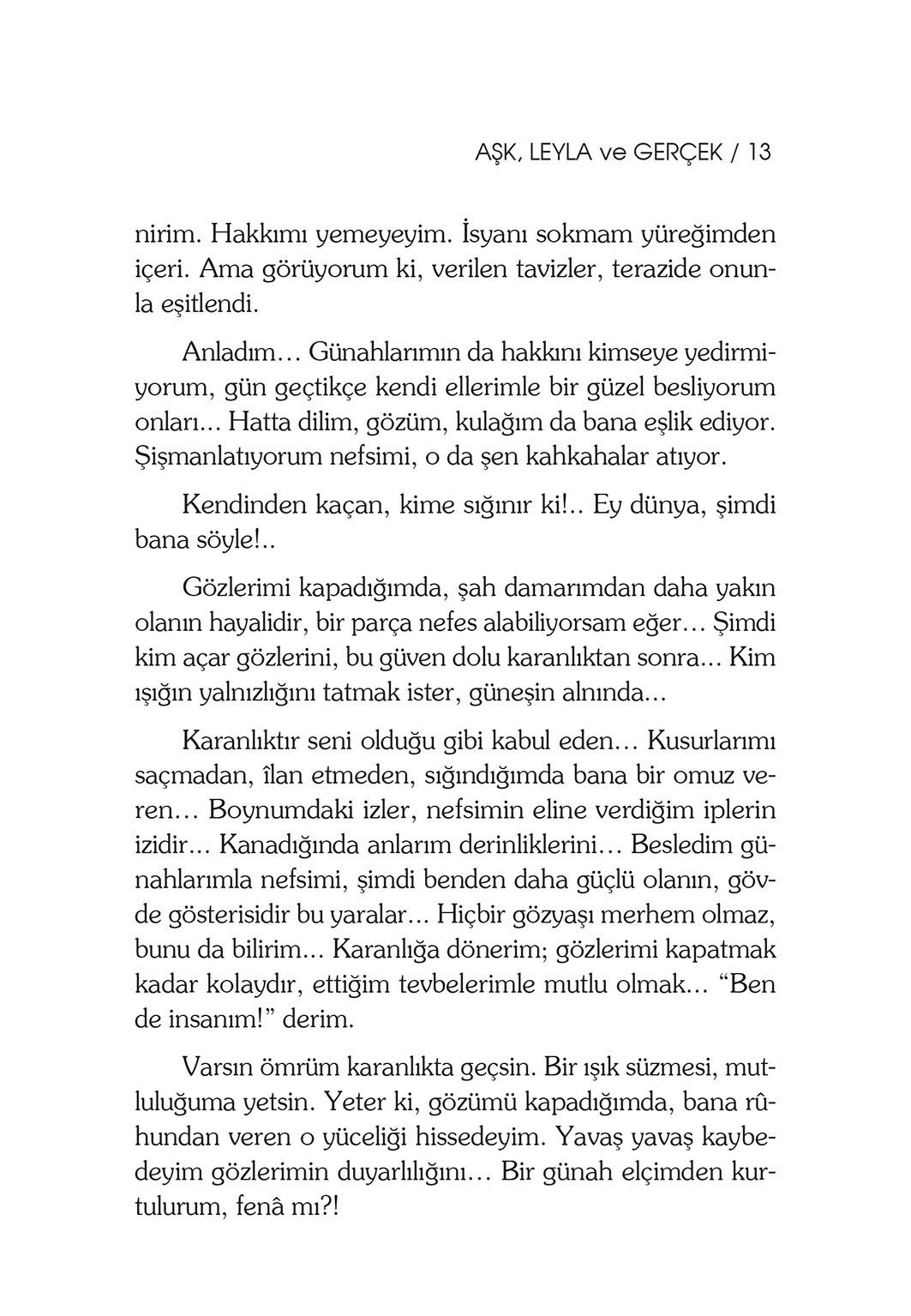 Aşk Leyla ve Gerçek - Fatma Aladağ