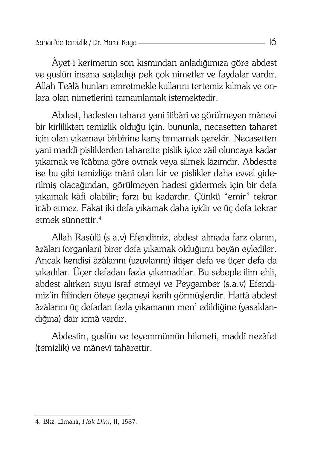 Buhari'de Temizlik - Doç. Dr. Murat Kaya