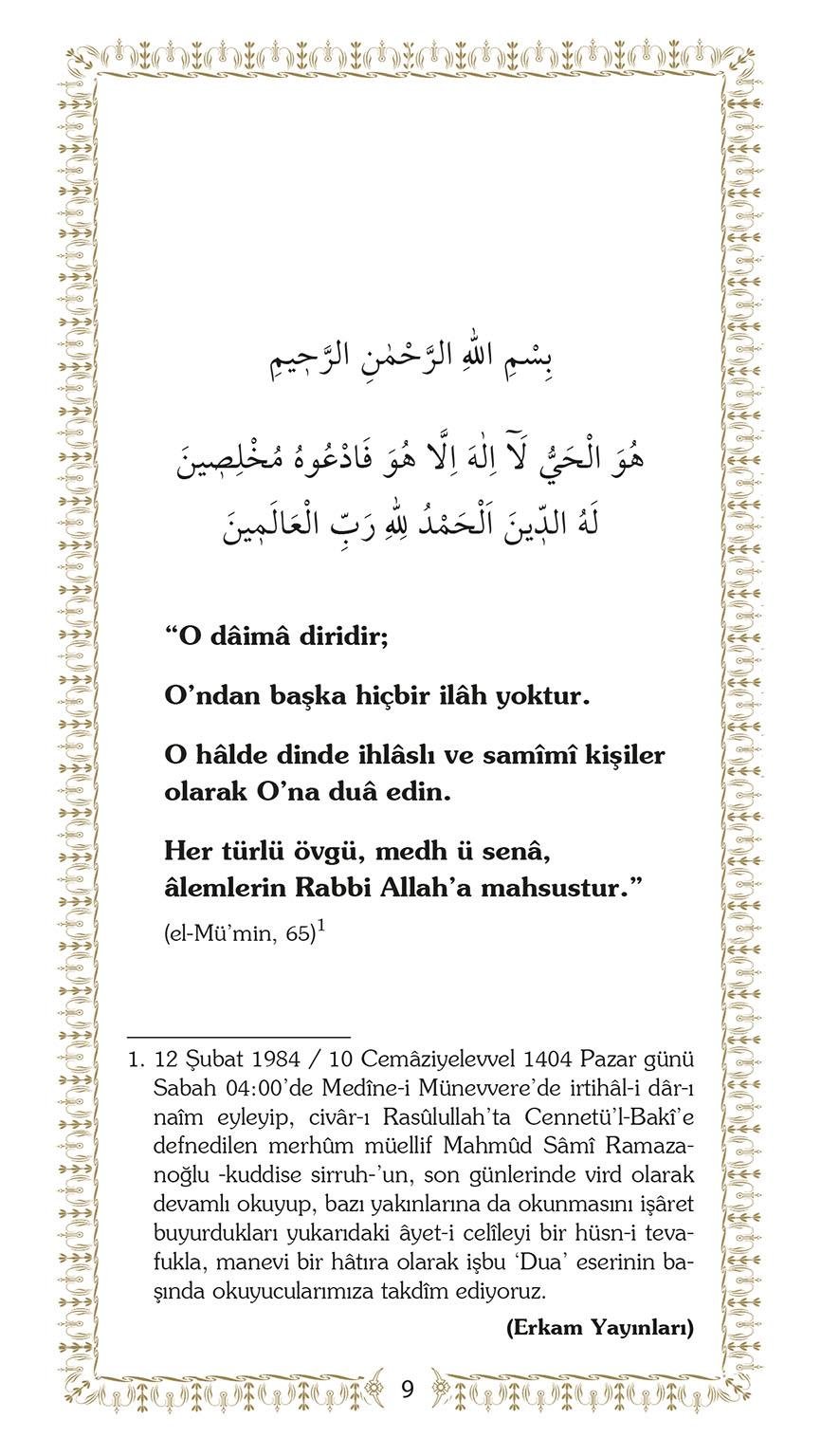 Dualar ve Zikirler - Mahmud Sami Ramazanoğlu