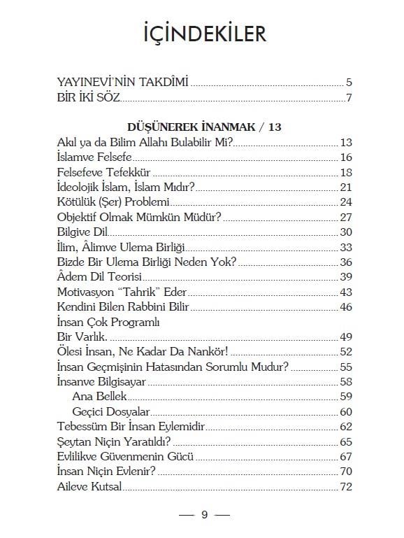 Düşünerek İnanmak - Faruk Beşer-Düşünerek İnanmak - Faruk Beşer - Erkam Yayınları