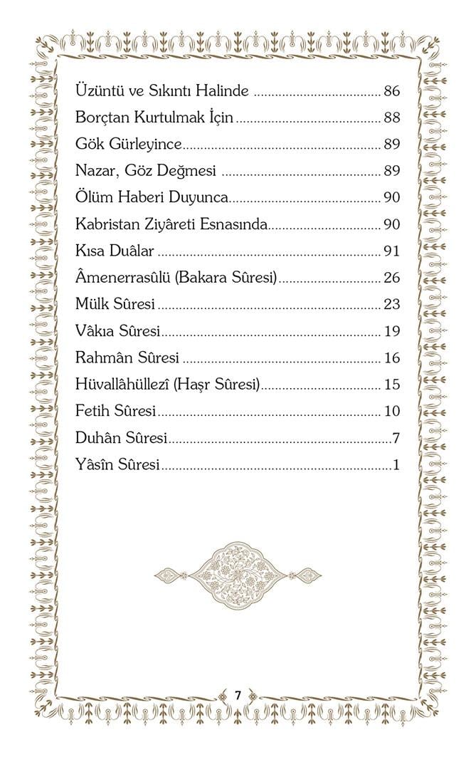 Günlük Dualar ve Sureler - Mahmud Sami Ramazanoğlu