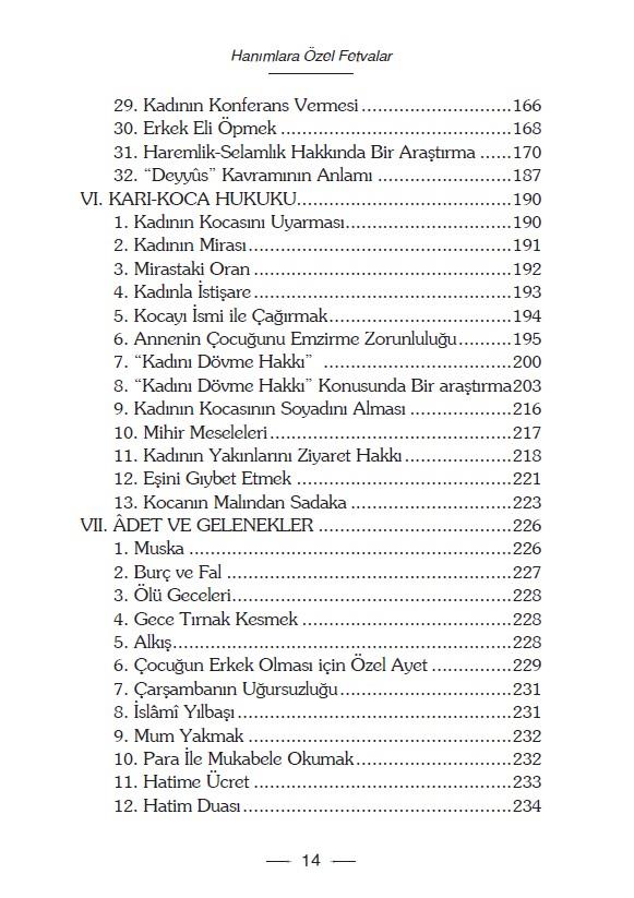 Hanımlara Özel Fetvalar - Faruk Beşer