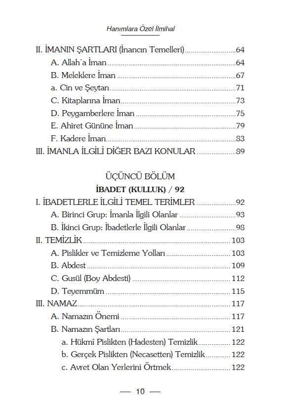 Hanımlara Özel İlmihal - Faruk Beşer