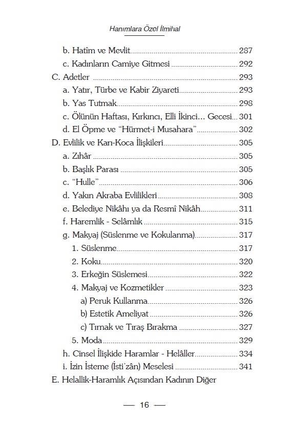 Hanımlara Özel İlmihal - Faruk Beşer