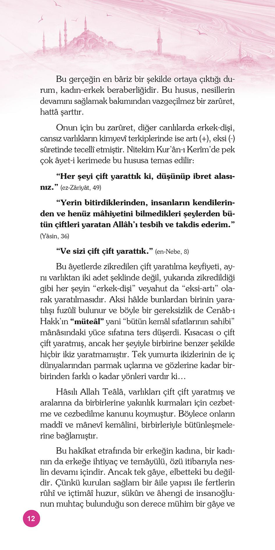 Huzurlu Aile Yuvası (Lüks Baskı Davetiye Formatlı) - Osman Nuri Topbaş