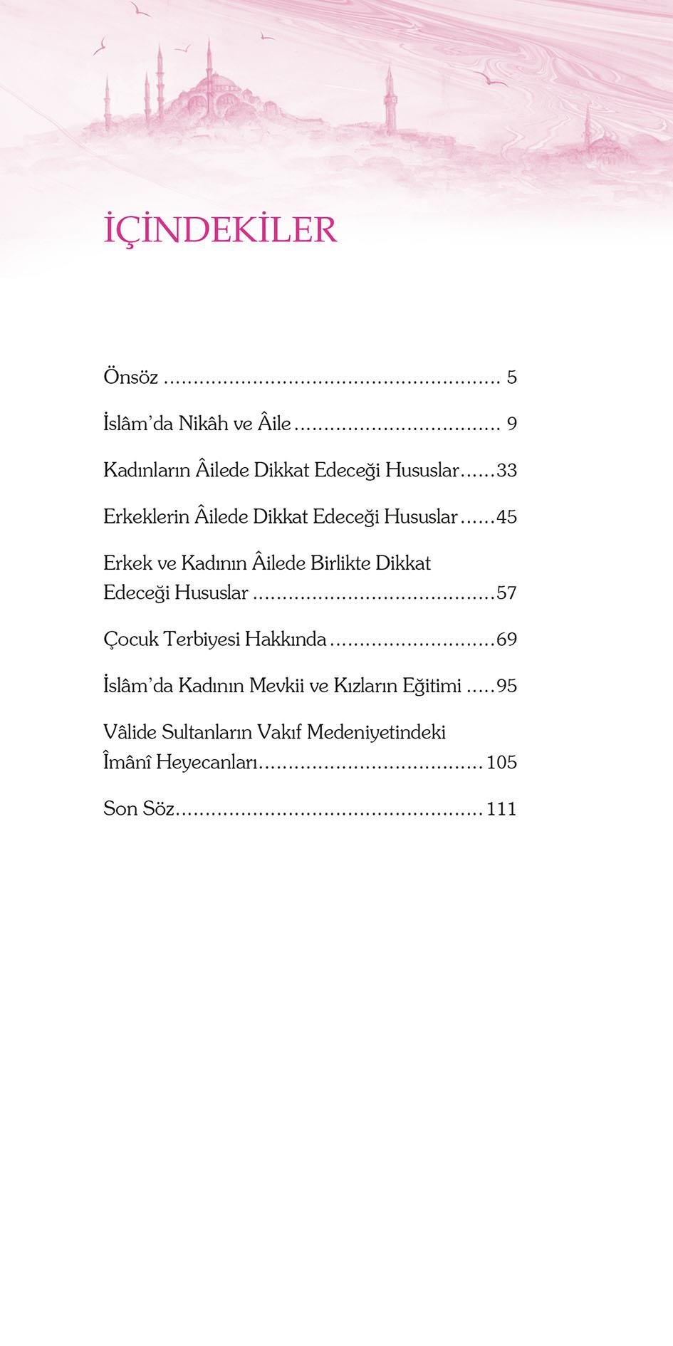 Huzurlu Aile Yuvası (Lüks Baskı Davetiye Formatlı) - Osman Nuri Topbaş