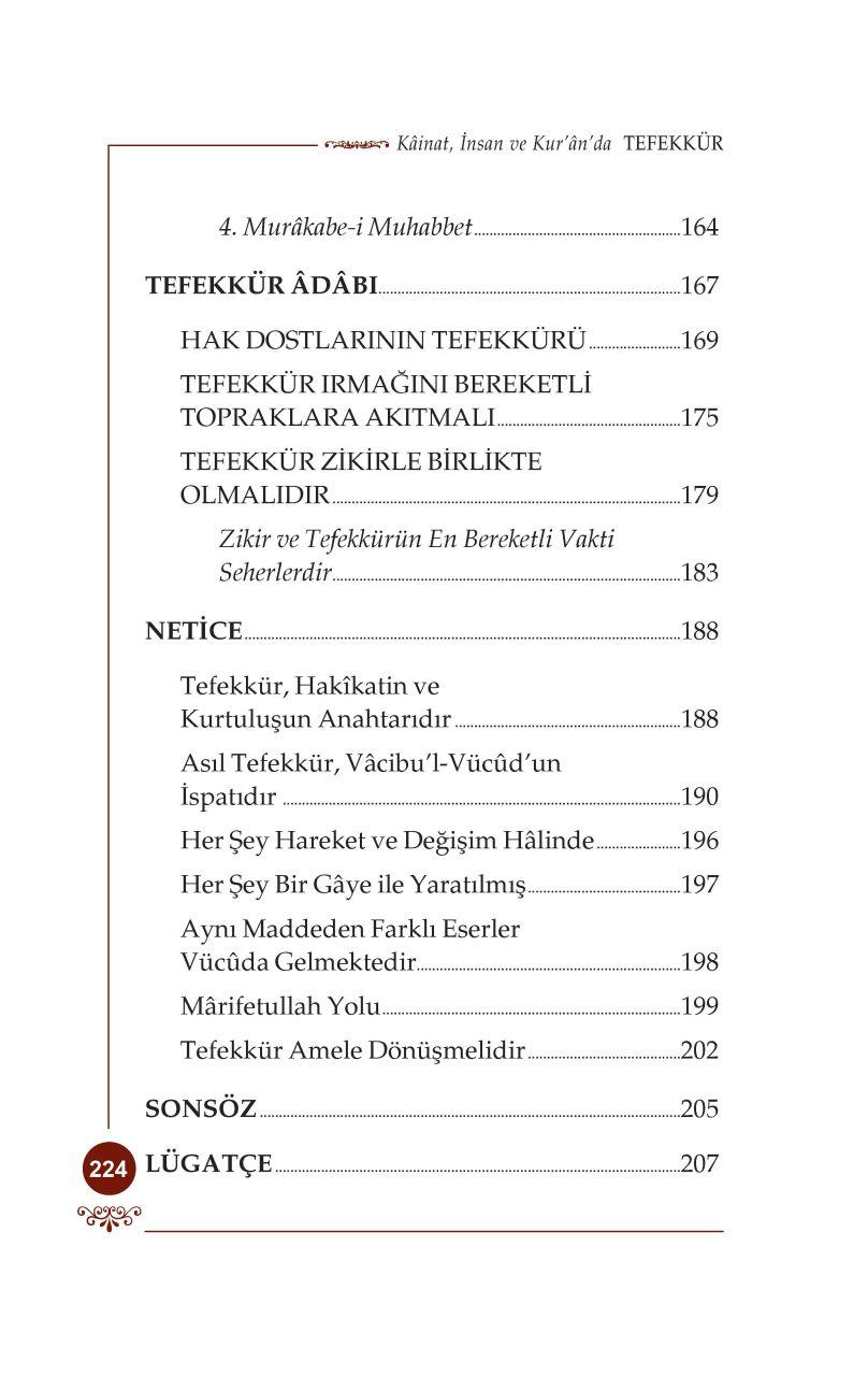 Kainat, İnsan ve Kuran'da Tefekkür - Osman Nuri Topbaş