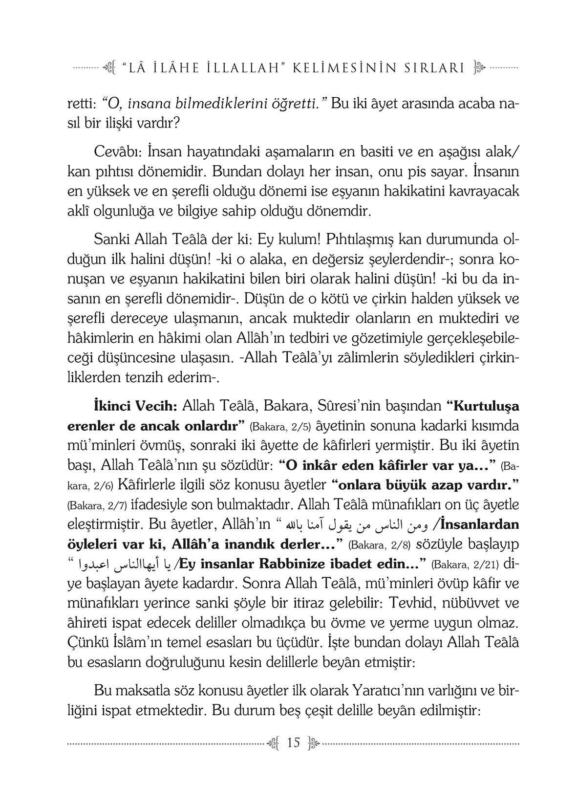 Kelime-i Tevhidin Sırları - Fahreddin Râzî