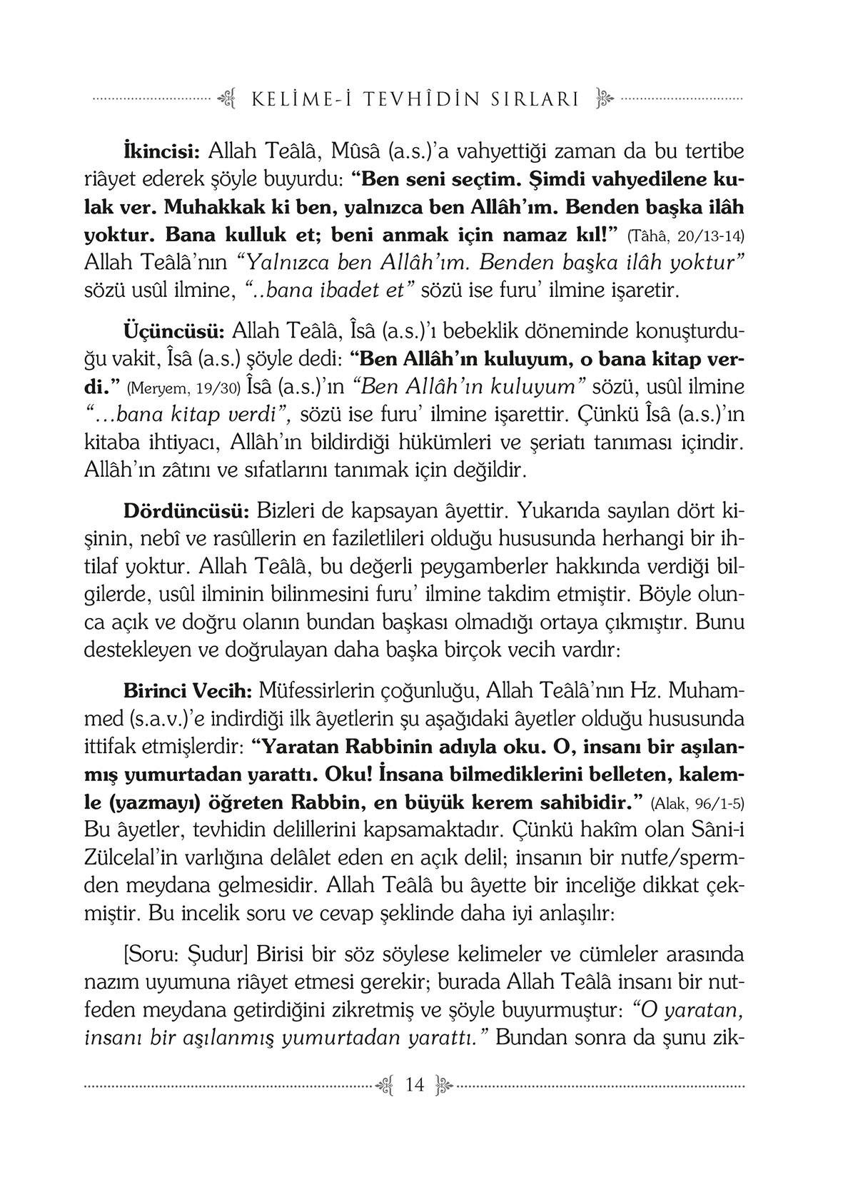 Kelime-i Tevhidin Sırları - Fahreddin Râzî