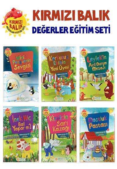 Kırmızı Balık Değerler Eğitim Seti (6 Kitap) - Kübra Soysal Cici
