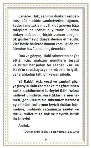 Kur'an-ı Kerim'den Dualar - Osman Nuri Topbaş