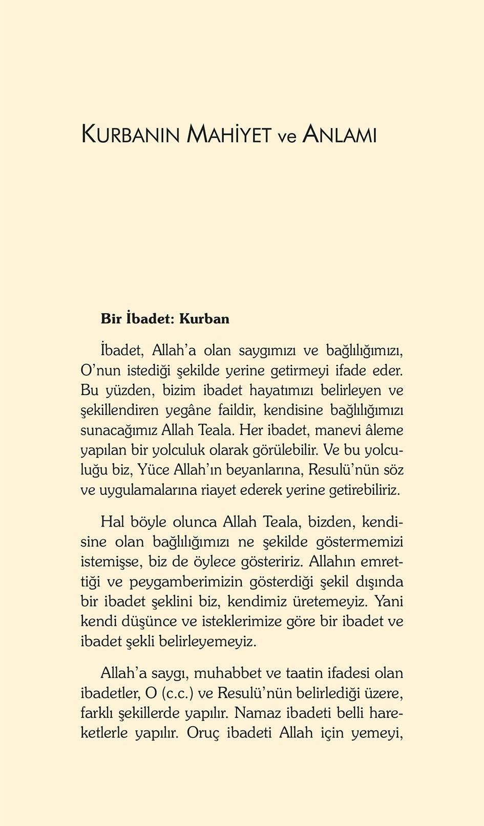 Kurban İbadeti - Dr. Recep Özdirek