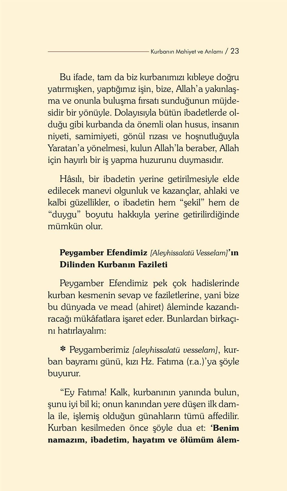 Kurban İbadeti - Dr. Recep Özdirek