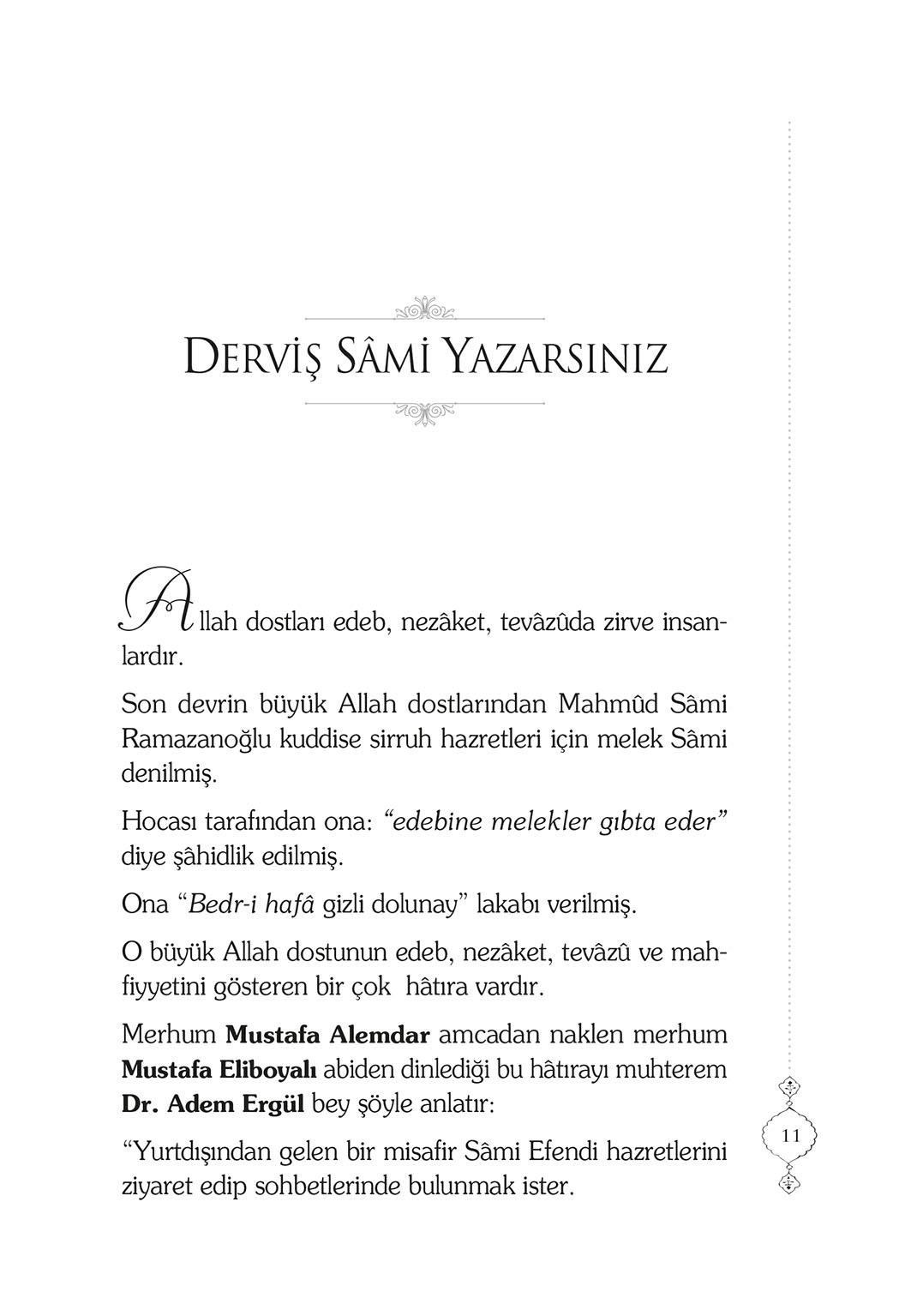 Mahmud Sami Efendi'den Hatıralar - 3 / Mustafa Eriş