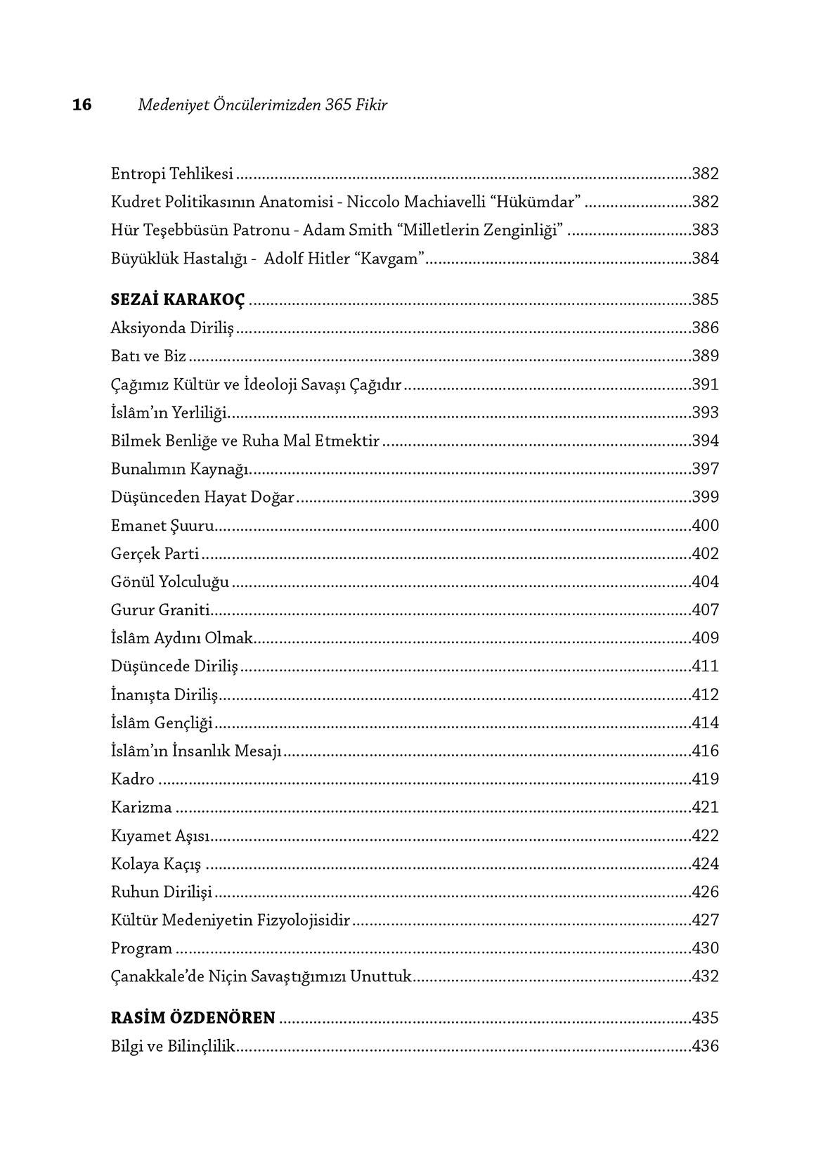 Medeniyet Öncülerimizden 365 Fikir (Ciltli) - Ali Can