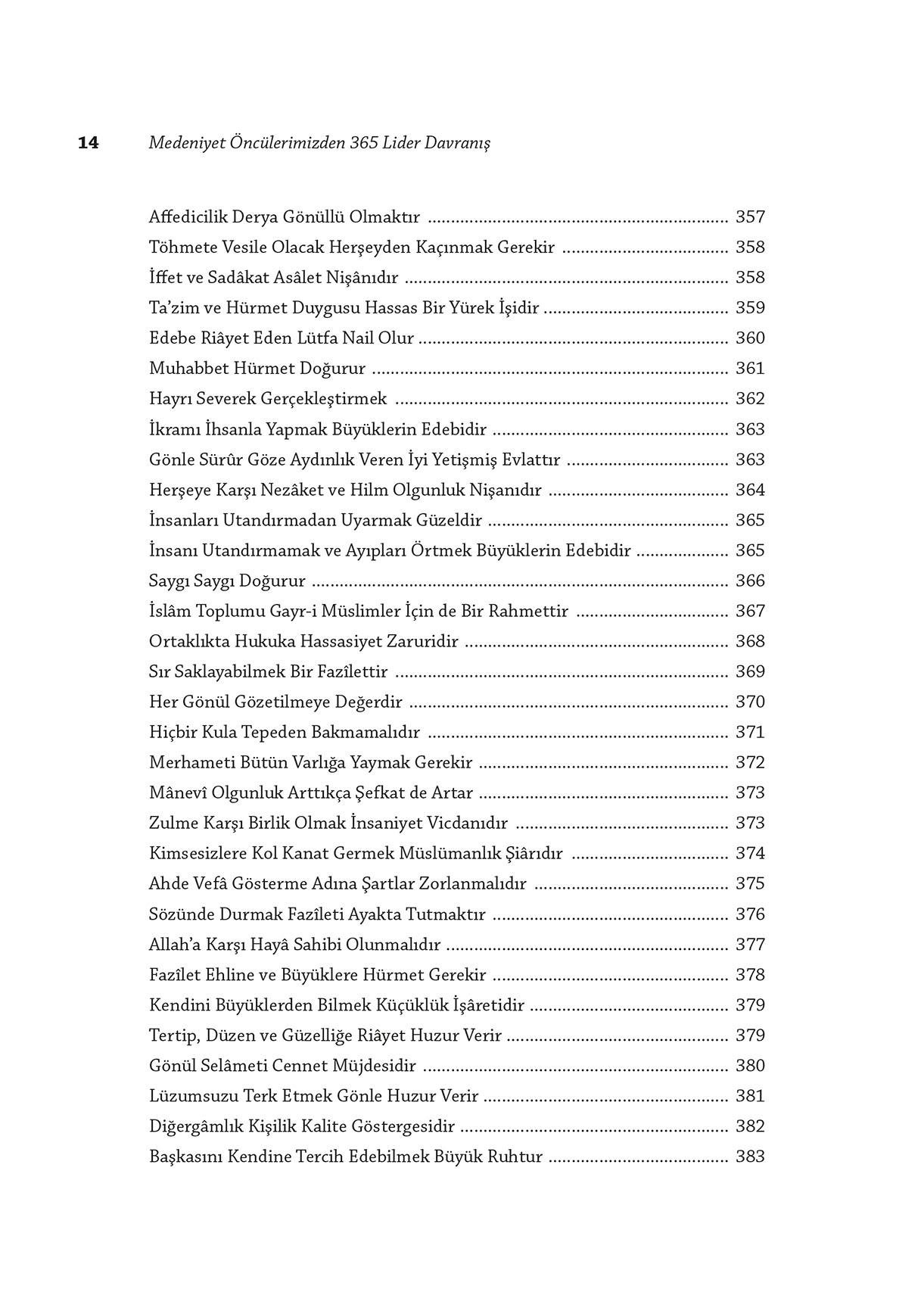 Medeniyet Öncülerimizden 365 Lider Davranış - Dr. Adem Ergül